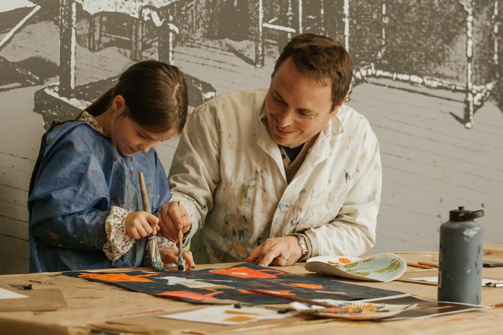 Atelier à 4 mains © Cécile Shuhmann, MBA Caen. 