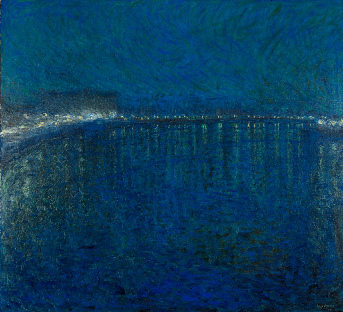 Eugène JANSSON (1862-1915), Nocturne, 1900, huile sur toile, 136 x 151 cm. Gothenburg, Museum of Art, Suède