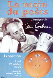 La main du poète - Céramiques de Jean Cocteau