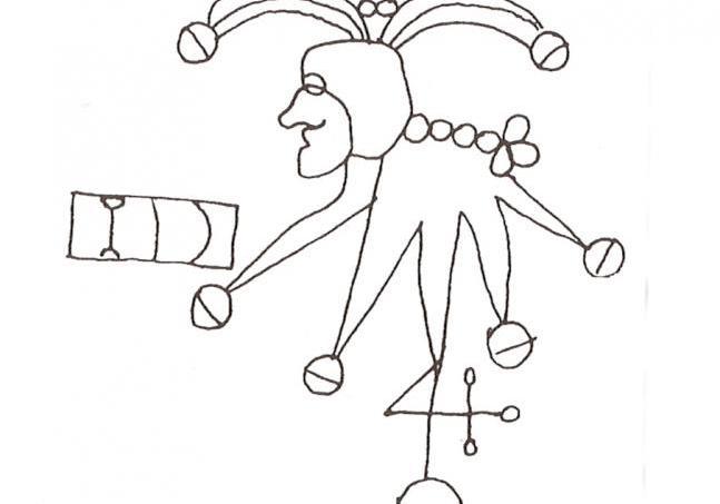 filigrane à tête de fou, 17ème siècle
