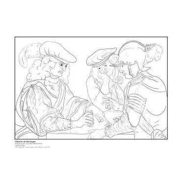 Coloriage à imprimer - Valentin de Boulogne
