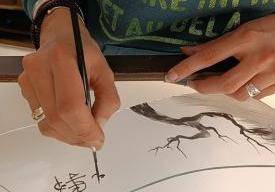 Démonstration verrière : Techniques de la peinture sur verre par L'Amande et l'Obsidienne