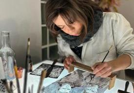 Démonstration verrière : Technique du vitrail par l'atelier Silice