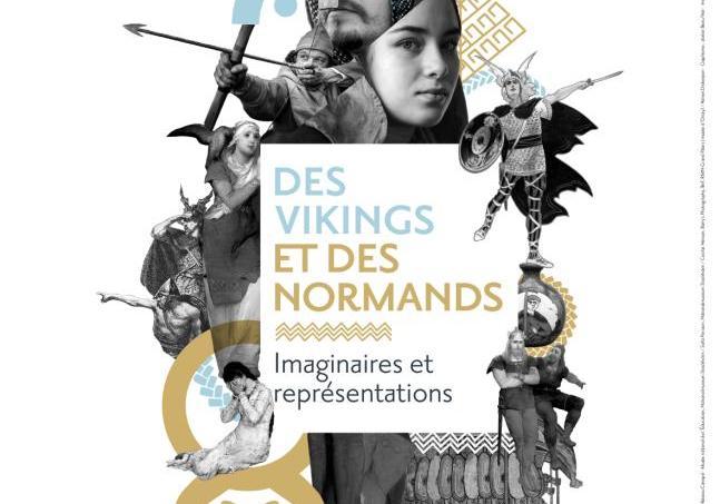 Affiche de l'exposition "Des Vikings et des Normands"